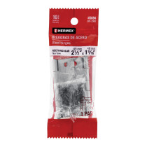Bolsa con 2 bisagras rectangulares 2-1/2", acero pulido