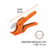 Cortador de tubo de plástico, capacidad corte 1-5/8", TRUPER