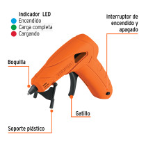 Pistola inalámbrica de 3.7V para silicón de 5/16", TRUPER