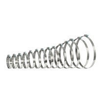 Bolsa con 5 Abrazaderas sin fin reforzadas de acero inoxidable, 1 9/16" a 6 1/8"