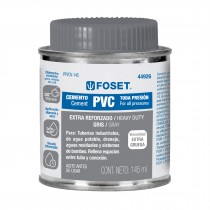 Cemento para PVC en bote de 145 ml, alta viscosidad, Foset