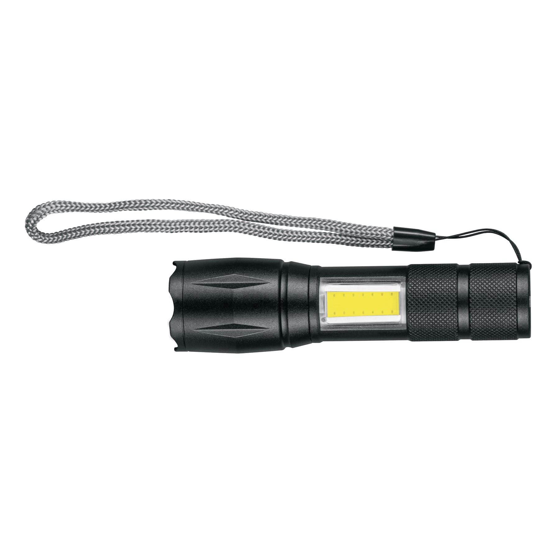 Linterna de 1 LED 270 lm con luz de emergencia, recargable, Linternas  Recargables, 100371