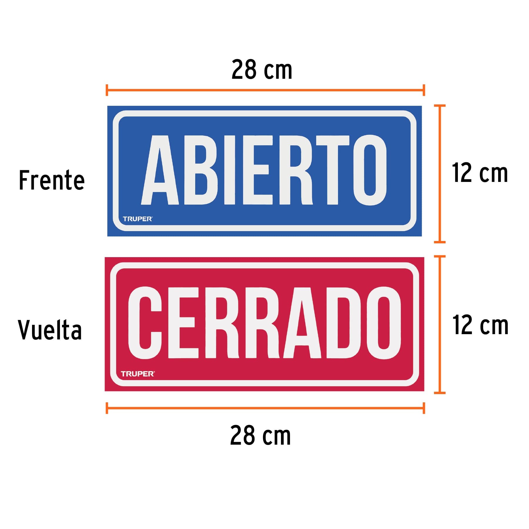 Draft, Rectangular - Cartel Abierto / Cerrado