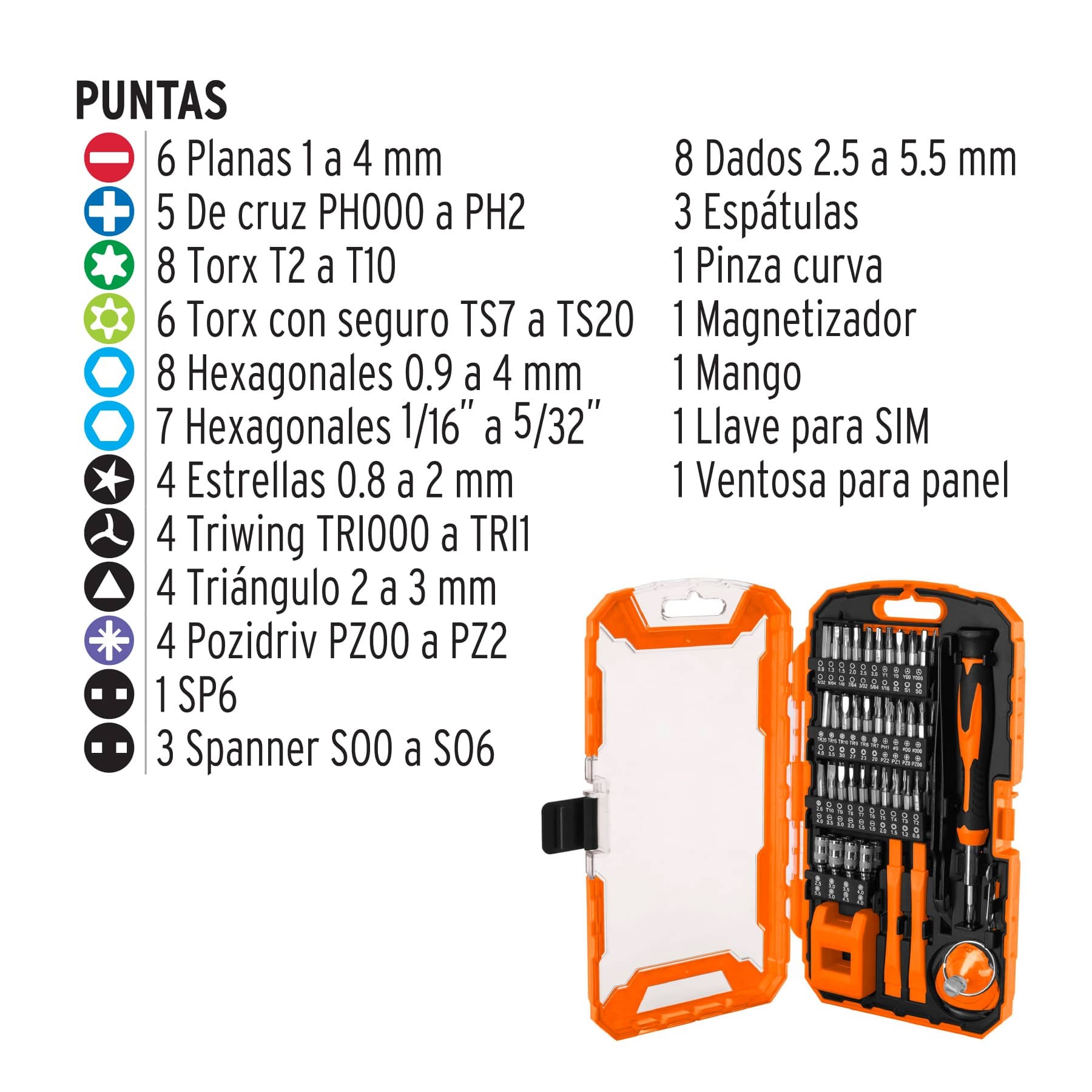 JUEGO DE 32 PCS HERRAMIENTA PARA REPARAR CELULARES / Electrónica