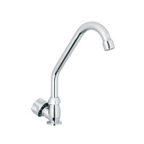 Llave individual fregadero,ABS,cuello corto,hexagonal, BASIC
