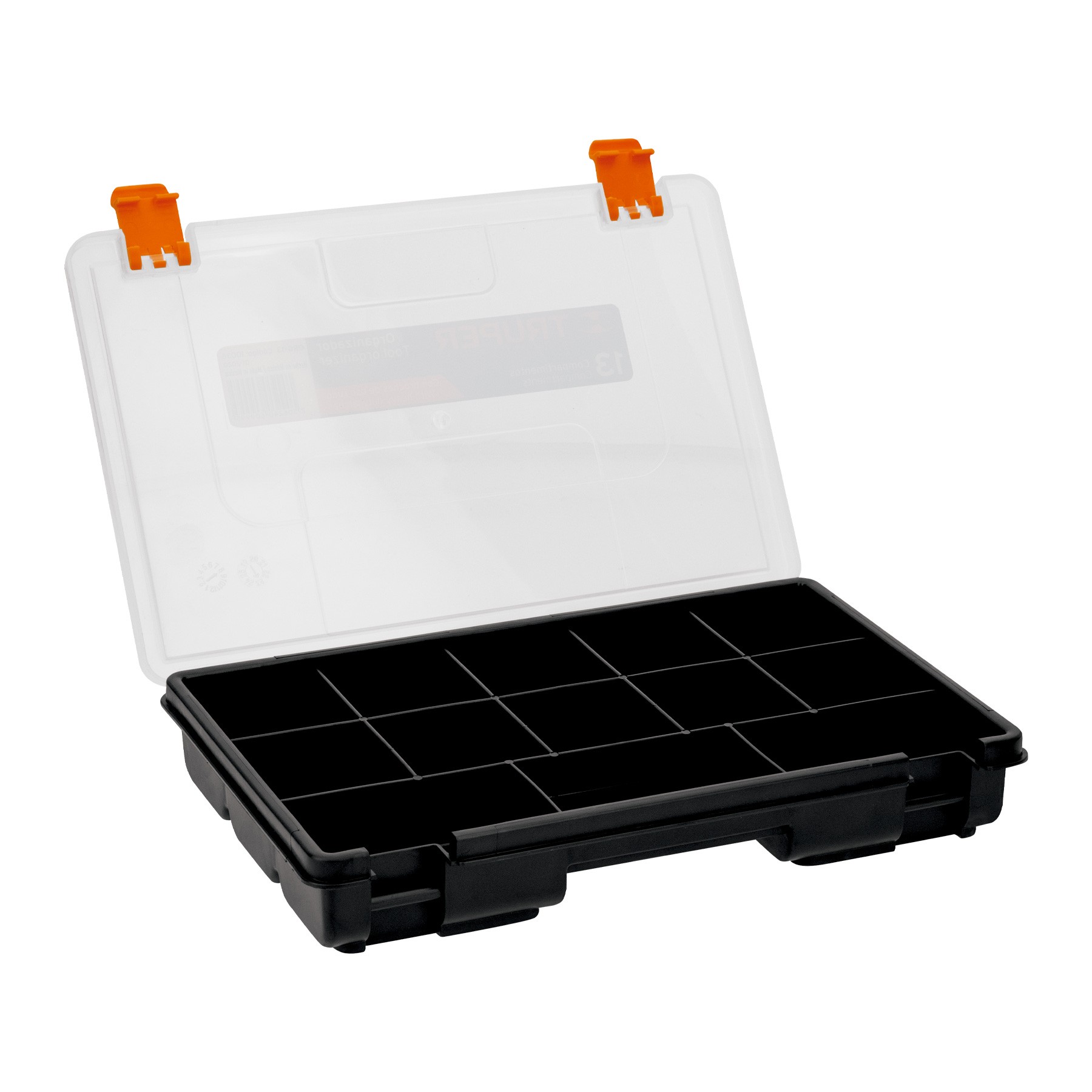 Plastic Forte - Porta estropajos con 3 compartimentos 21,6 x 7,9 x 12,3 cm,  color aleatorio, organizador de fregadero, soporte p