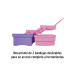 Caja cosmetiquera 14", rosa/morado, Pretul