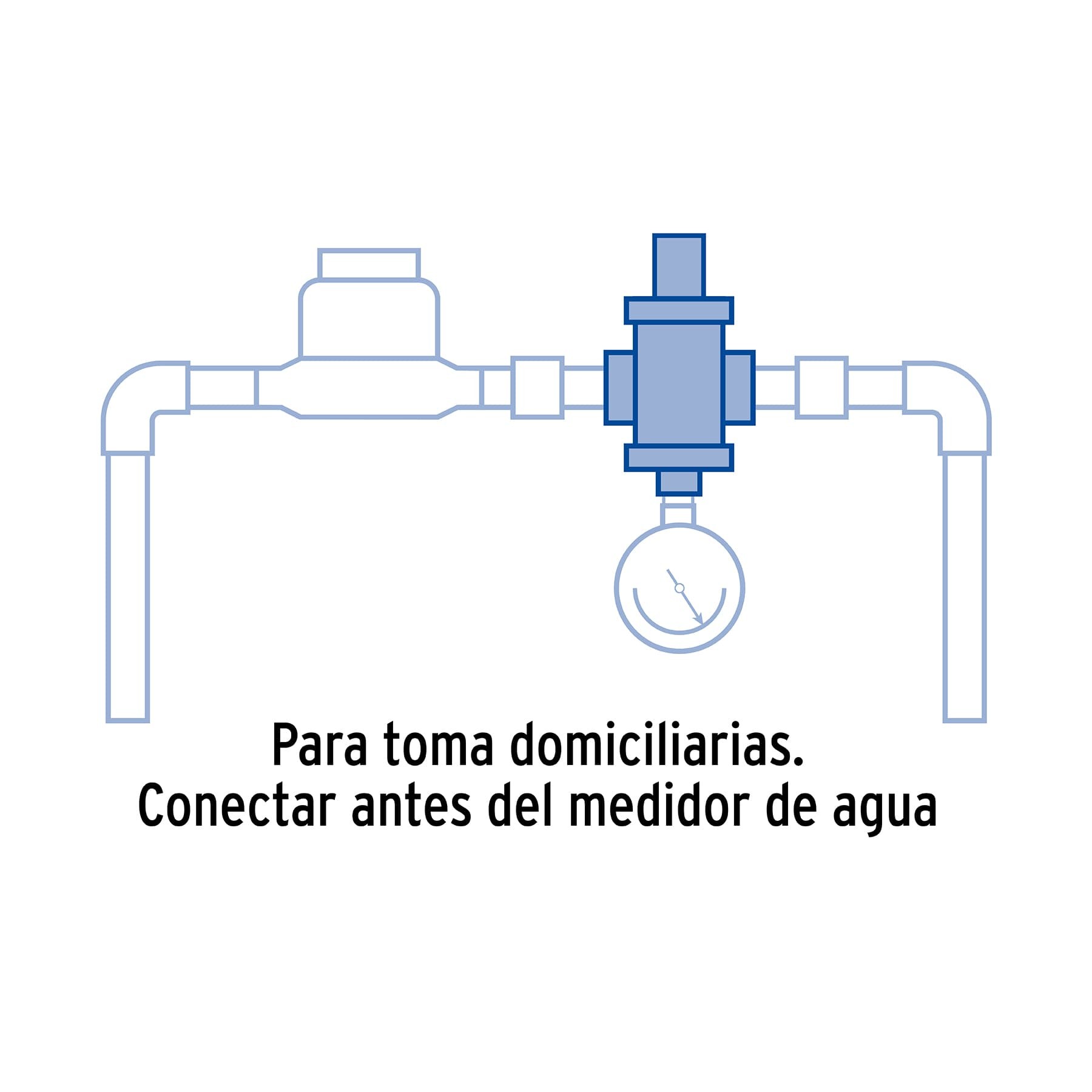 Válvula Reductora Regulador Presión Agua 1/2'' Foset 48061