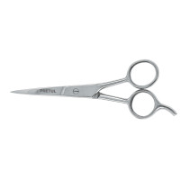 Tijera 5-1/2" acero inox con gancho, para estilista, PRETUL