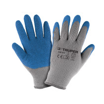 Guantes textiles con recubrimiento de látex rugoso
