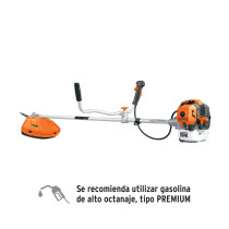 Desmalezadora a gasolina 43 cc mango tipo "bici", 18" corte