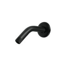 Brazo corto con chapetón para regadera, negro mate, Foset