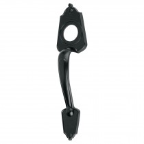 Chapetón metálico para puerta, acabado negro