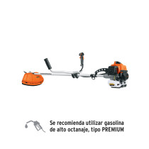 Desmalezadora a gasolina 63 cc mango tipo "bici", 17" corte