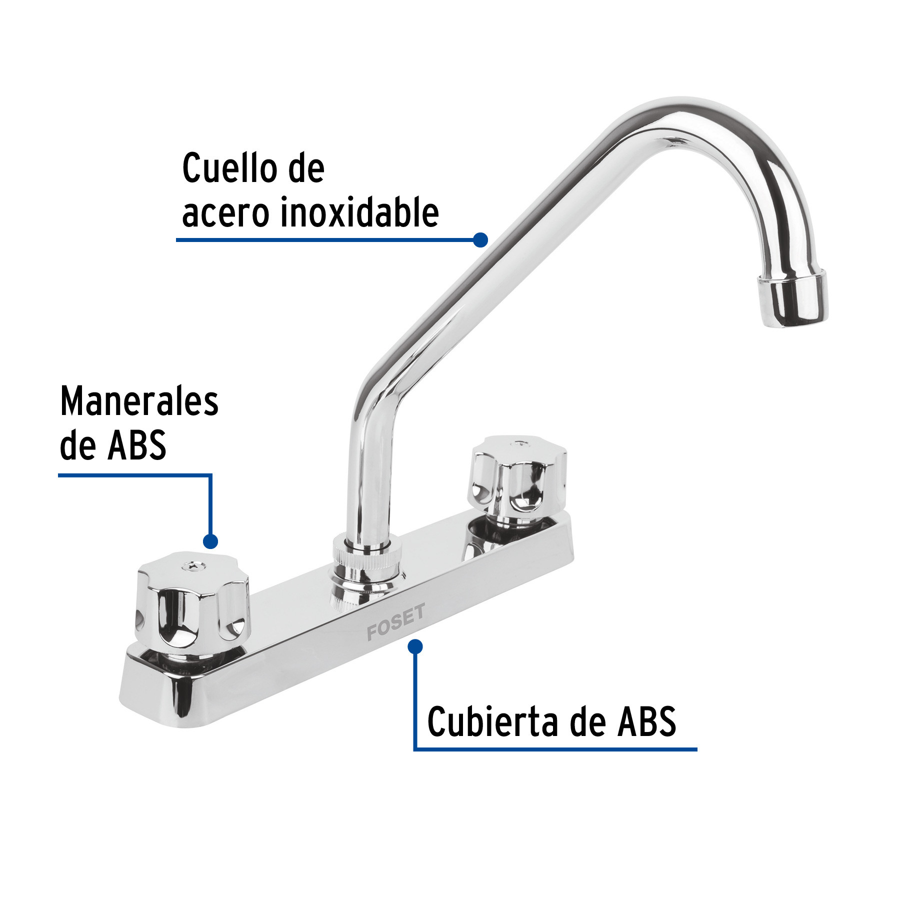 Mezcladora foset para fregadero sale