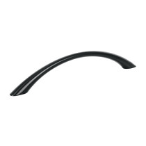 Jaladera de 128mm estilo "Arco" acabado negro, Hermex
