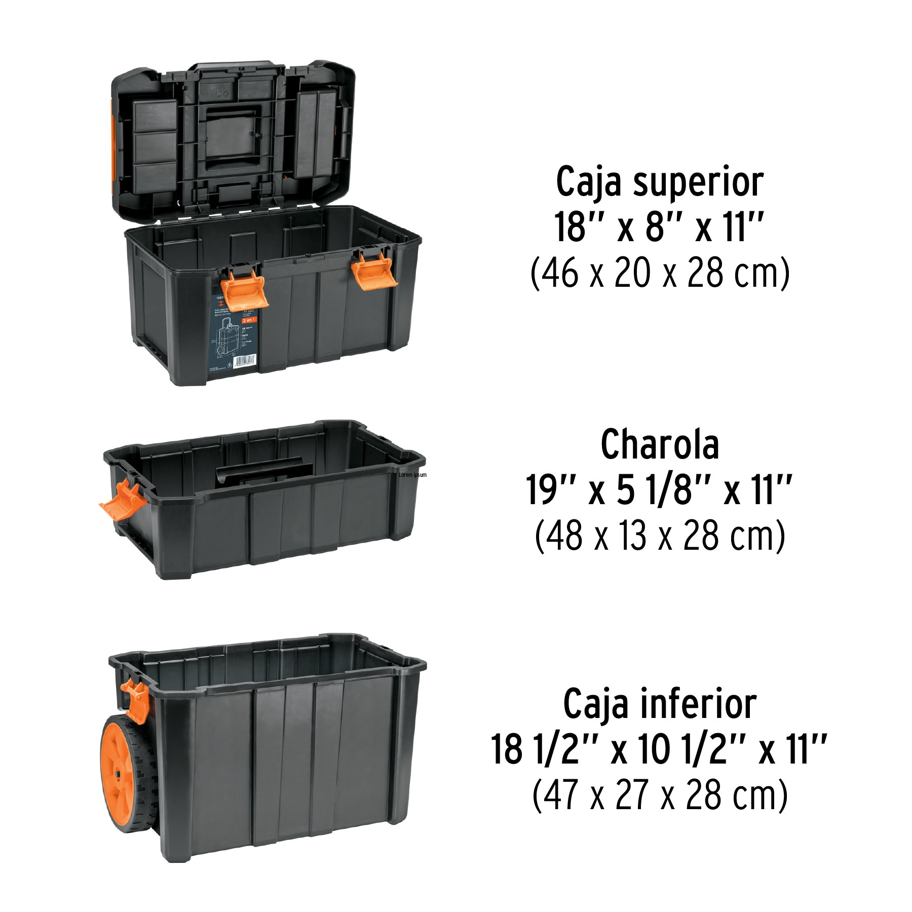 Garneck Caja de herramientas para coche, herramientas para el hogar,  herramienta multiusos, caja de herramientas resistente, caja de  herramientas
