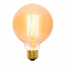 Lámpara incandescente vintage 40 W tipo globo, Volteck