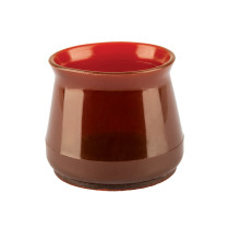 Caja con 24 protectores para patas de silla, café