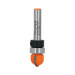 Broca para router, media caña, 1/2" con balero, Truper