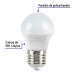 Pack de 4 lámparas de LED A19 8 W, luz cálida, caja, Basic