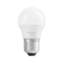Lámpara LED tipo bulbo G45 3 W luz de día, caja, Volteck
