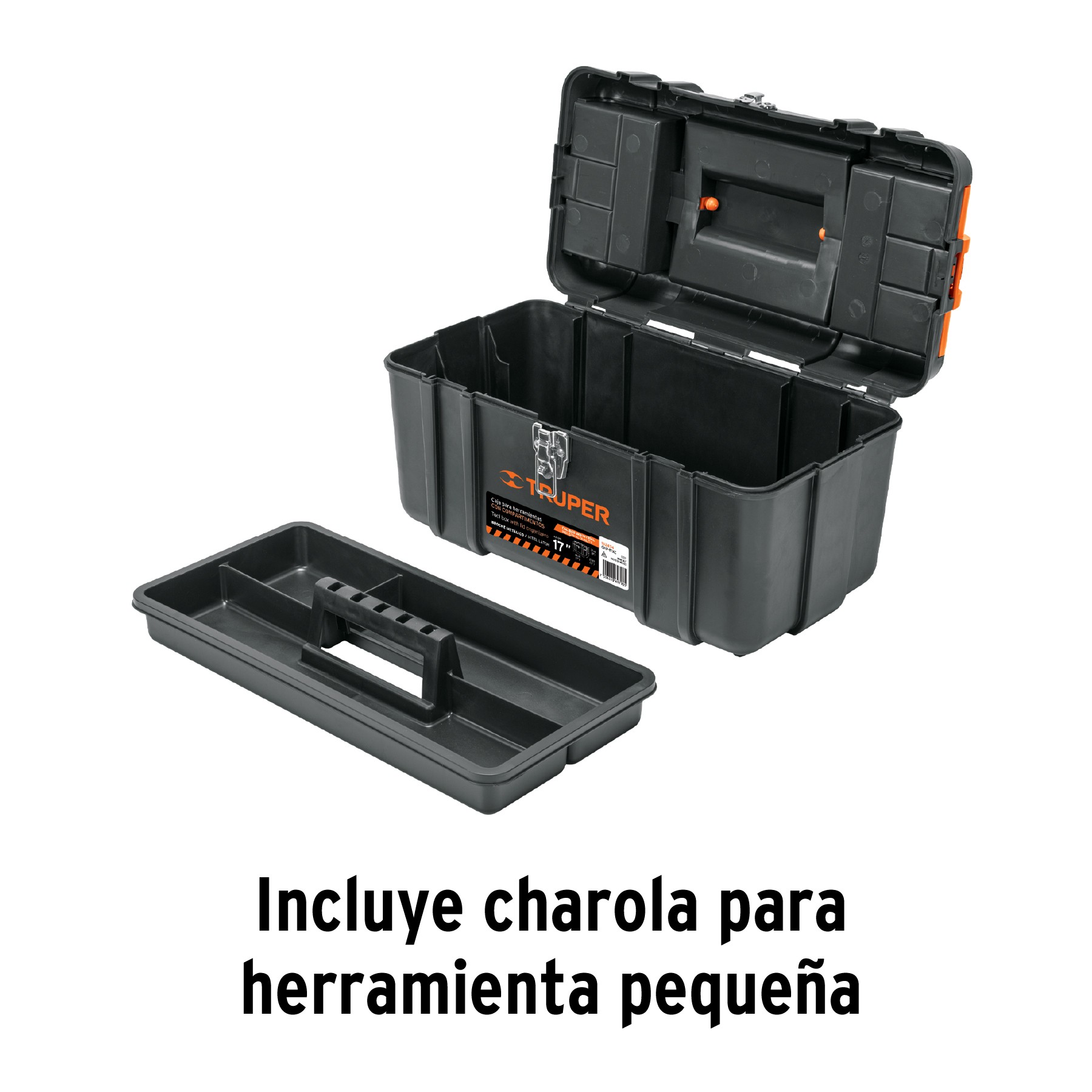 Caja para herramientas 17 con compartimientos Truper CHP-17XC / 102434, Materiales De Construcción