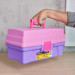 Caja cosmetiquera 14", rosa/morado, Pretul