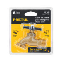 Llave de nariz para jardín, 1/2" en blister, Pretul