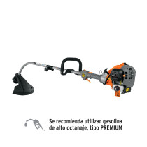Desbrozadora a gasolina 26cc mango tipo "D", 17"corte, curva