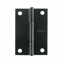 Bisagra rectangular 2" negra, Hermex