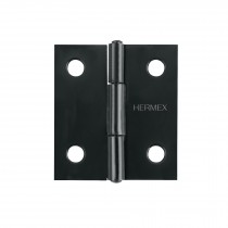 Bisagra rectangular 1" negra, Hermex