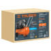 Compresor lubricado, de banda, 60L, hor, 4HP, 127V, TRUPER