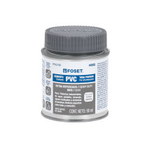 Cemento p/PVC, gris, máxima viscosidad, lata 90ml, FOSET