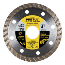 Disco de diamante de 4" x 1.2 mm rin turbo, Pretul