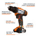 Taladro 3/8", 12V, 1 batería 2Ah, PRO