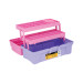 Caja cosmetiquera 14", rosa/morado, Pretul
