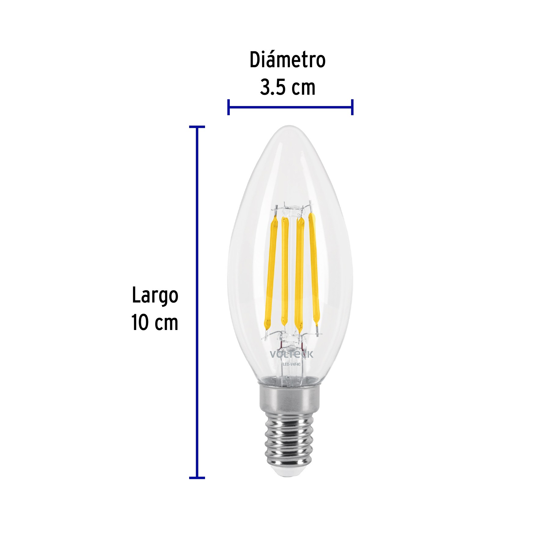 LAMPARA LED TIPO VELA 6 W LUZ CaLIDA E14 – Pintolindo, encontrá lo