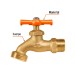 Llave de nariz para jardín, 1/2" en blíster, Truper