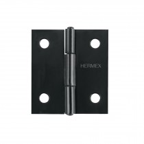 Bisagra rectangular 1-1/2" negra, Hermex