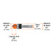 Broca para router, media caña, 1/2" con balero, Truper
