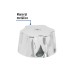 Maneral hexagonal metálico para lavabo y fregadero, Foset
