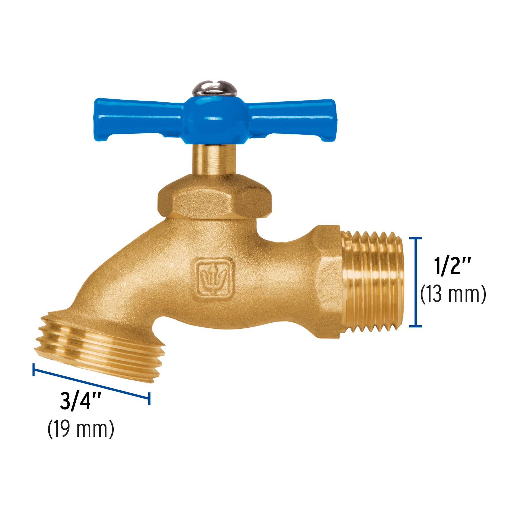 LLAVE LATON CONTADOR AGUAS STANDARD