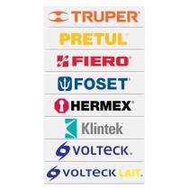 Logotipos de vinil autoadherible de 40 cm, Truper