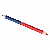 Blíster con 2 lápices 18 cm bicolor gruesos para carpintero