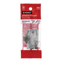 Bolsa con 2 bisagras rectangulares 2", acero pulido