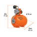 Equipo hidroneumático 50L, bomba Jet inox. 1/2 HP, TRUPER