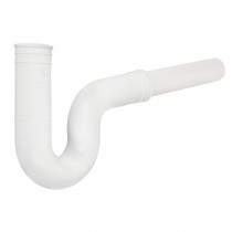 Céspol flexible para fregadero, PVC c/ext 20 cm,1-1/2"