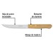 Cuchillo con sierra para asado 5" mango de madera, Pretul