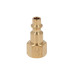 Conector rápido de latón, tipo F, cuerda 1/4" NPT, hembra